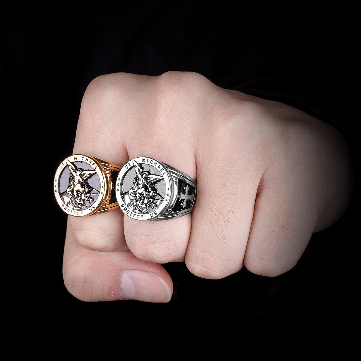 Ring of Protection. Archangel Michael Ring. Stainless Steel Etsy