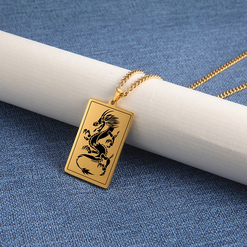 Dragon a symbol of power greatness and divine strength Stainless Steel
