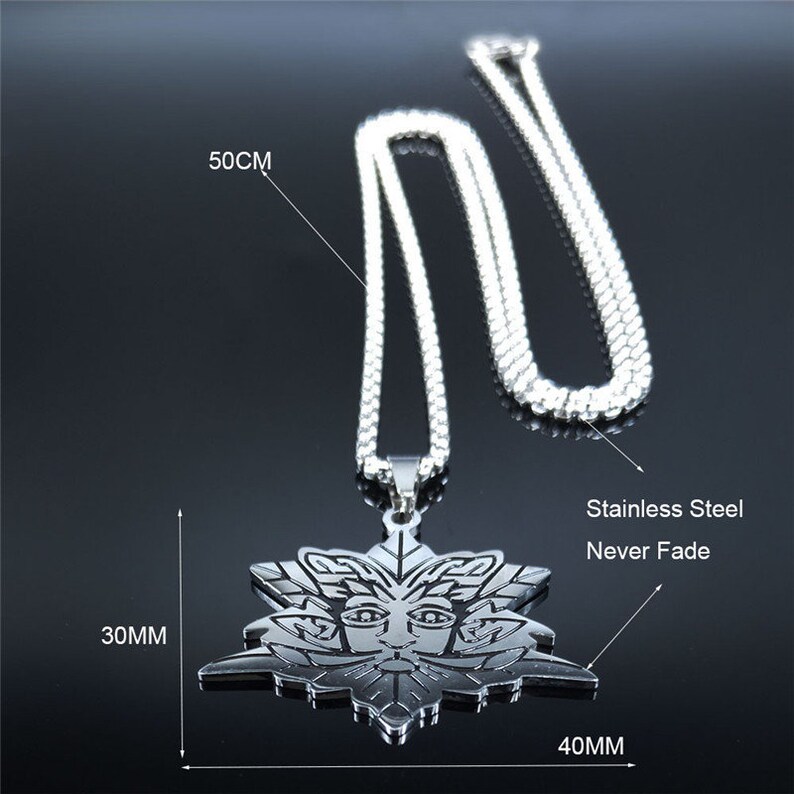 Spirit of the Forest Celtic symbol of the Druids necklace.