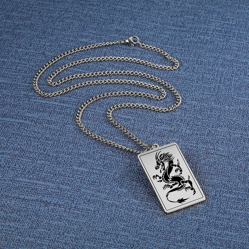 Dragon a symbol of power greatness and divine strength Stainless Steel