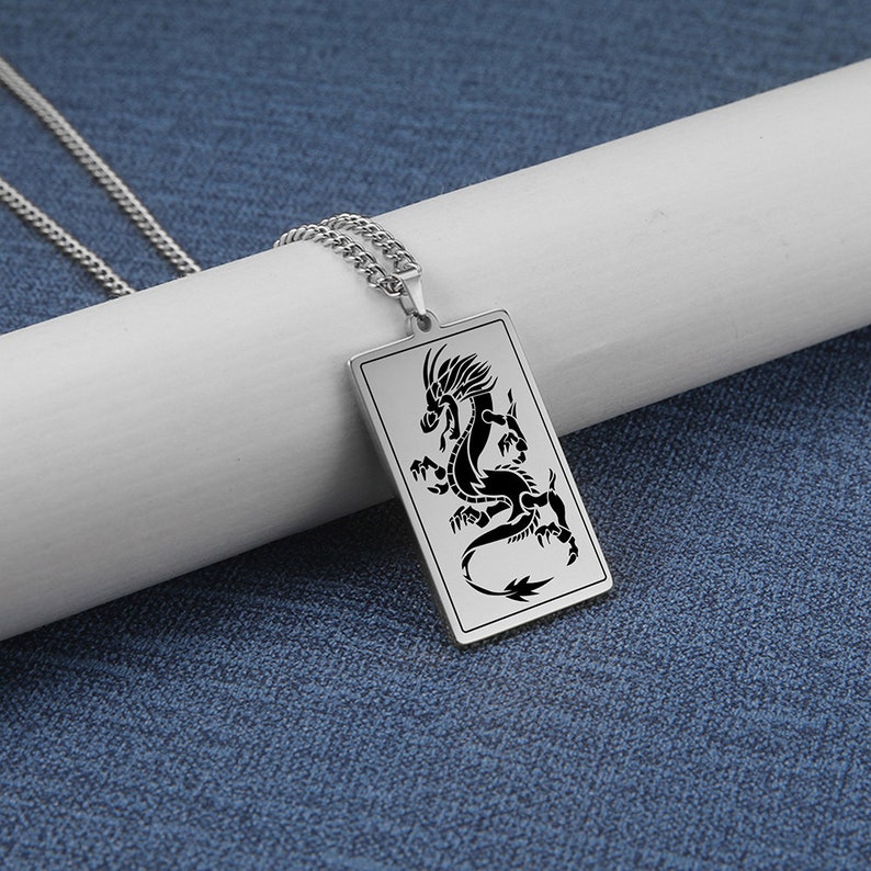 Dragon a symbol of power greatness and divine strength Stainless Steel