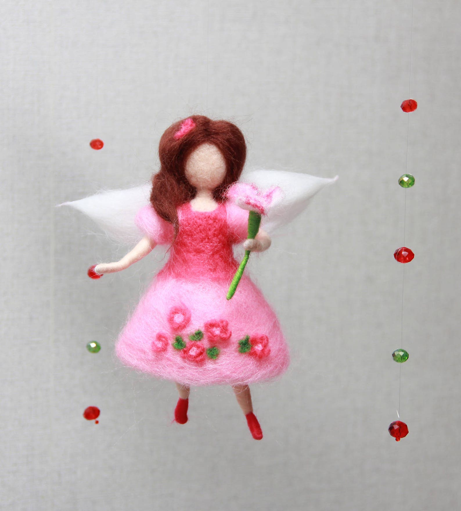 Baby mobile Flower Fairy nursery mobile girl crib mobile Etsy