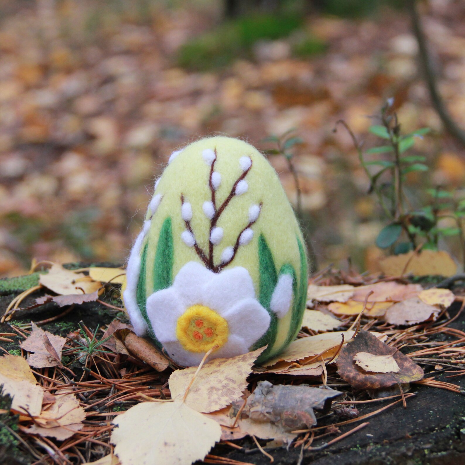 Needle Felted Easter Egg Wool Easter Egg Easter Ornament Etsy