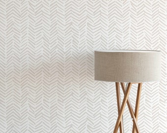 Hipster Lines Wallpaper E007 Herringbone Removable and Repositionable Peel and Stick or Traditional Pre-pasted Wallpaper