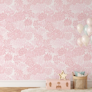 Emma Floral Mural KM263 - Large Scale Wallpaper  Floral Peel and Stick Removable Repositionable or Traditional Pre-pasted