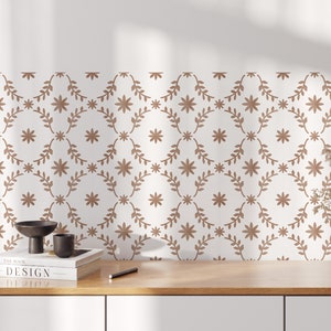 Aged Terracotta Vintage  Vinyl  Tile Decal Stickers Pack, For Floors Kitchen Stairs, Removable Peel and Stick T236