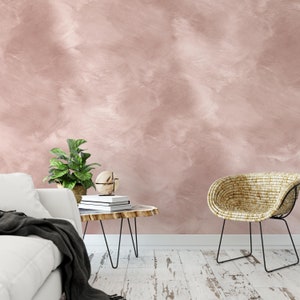 Mauve Dust Minimalist Wallpaper Mural M021 Removable and Repositionable Peel and Stick or Traditional Pre-pasted Wallpaper