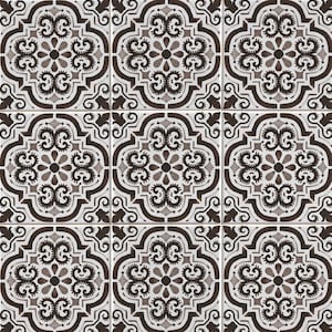 Tile Sticker Moroccan Full Tile Decal Vinyl Stickers Floor Flooring Bathroom Kitchen Stairs Self Adhesive Removable Peel and Stick T090