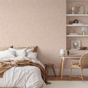 Light Foliage Wallpaper: Peel and Stick, Removable, or Pre-pasted