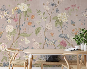 Gabrielle Mural M064 - Large Scale Girl Nursery Wallpaper Peel and Stick Removable Repositionable
