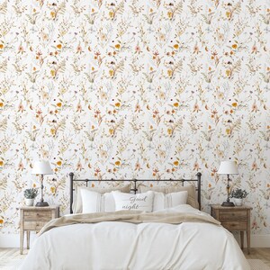 Jolene Wallpaper A314 Peel and Stick Removable Wallpaper Pressed Floral ...