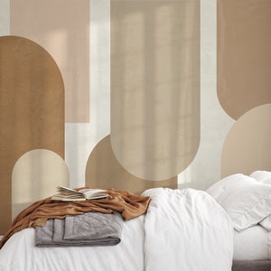 Minimal Neutral Arches Mural M070 Removable and Repositionable Peel and Stick or Traditional Pre-pasted Wallpaper