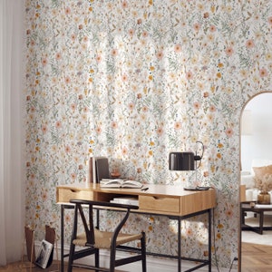 Avery Wallpaper A304 Wallpaper Removable Peel and Stick Repositionable or Traditional Pre-pasted Pressed Floral Watercolor Wallpaper image 10