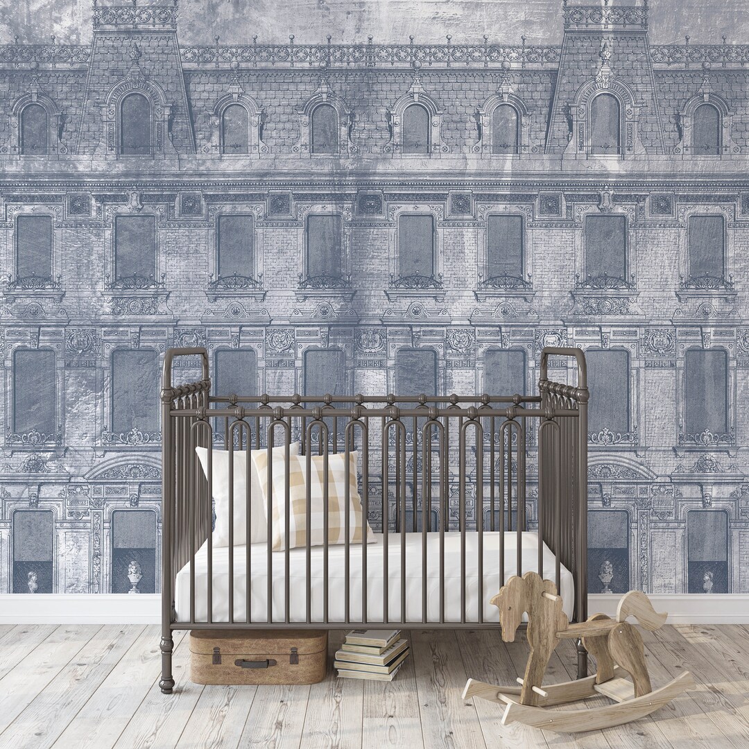 Facade Mural M052 Antique Wallpaper Mural Peel and Stick Removable