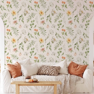 Floral Paradise  Wallpaper A278  Wallpaper Peel and Stick Removable Repositionable or Traditional Pre-pasted