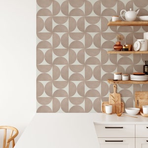 Boho Circles Tile Decals: Peel and Stick Vinyl Stickers