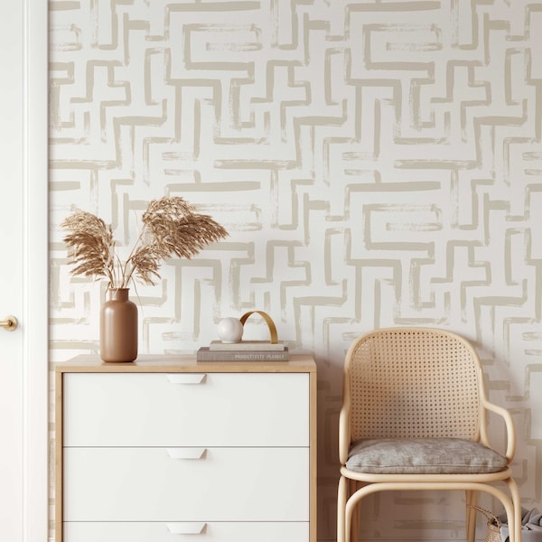 Line Paint Wallpaper Etsy