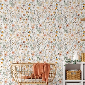 Avery Wallpaper A304 Wallpaper Removable Peel and Stick Repositionable or Traditional Pre-pasted Pressed Floral Watercolor Wallpaper image 8