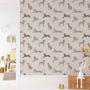 Dalmatian Dog Wallpaper: Removable Peel and Stick, Animal Print
