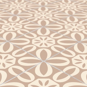 Neutral Boho Tile Decal Stickers: Peel and Stick, 24 Pack