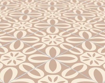 Neutral Boho Tile Decal Stickers: Peel and Stick, 24 Pack