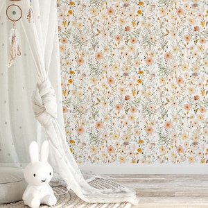 Avery Wallpaper A304 Wallpaper Removable Peel and Stick Repositionable or Traditional Pre-pasted Pressed Floral Watercolor Wallpaper image 6