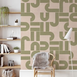 Abstract Vinyl Tile Stickers: Peel and Stick Decals for Kitchen, Stairs