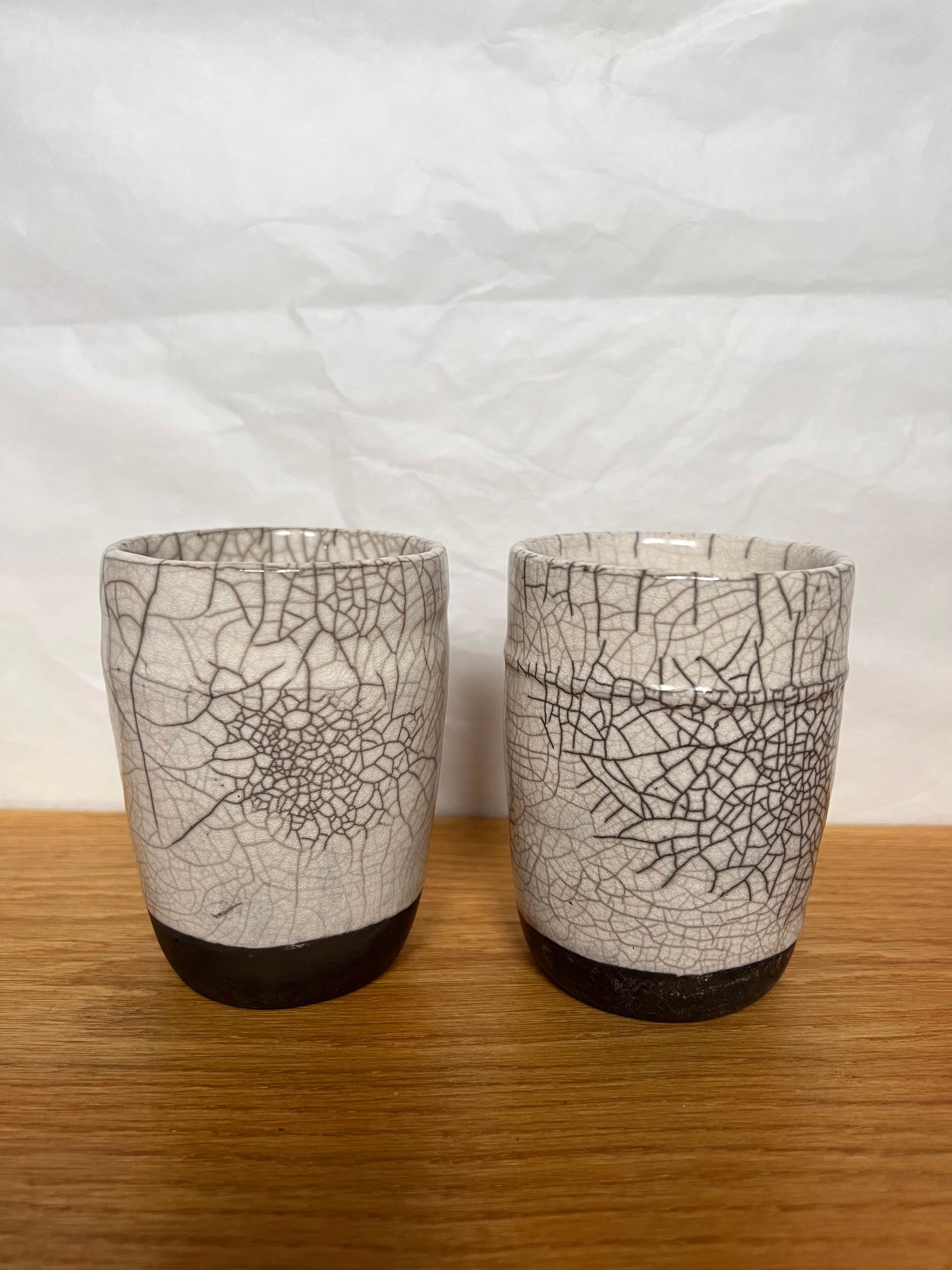 Duo Tasses - Raku Blanc