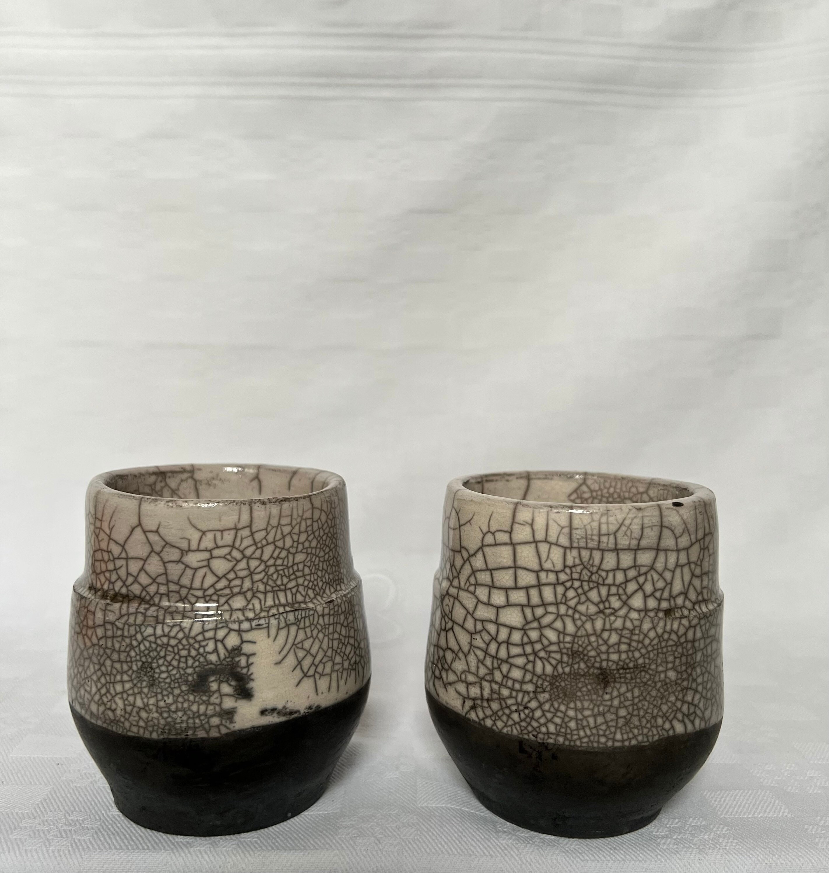 Duo Tasses - Raku Blanc