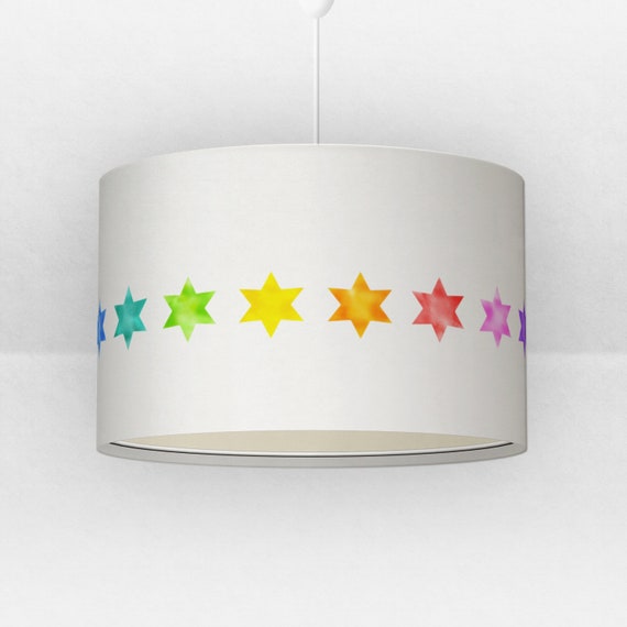 Lampshade Waldorf Stars For Children Print On Etsy