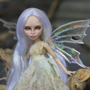 Sand Ghost Sprite Fairy OOAK custom repaint Monster High doll Viperine Gorgon