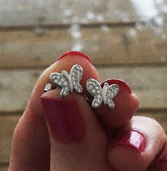 Orecchini a forma di farfalla in ambra, ambra baltica autentica, argento sterling 925, gioielli ispirati alla natura, orecchini a forma di farfalla in ambra - Italia