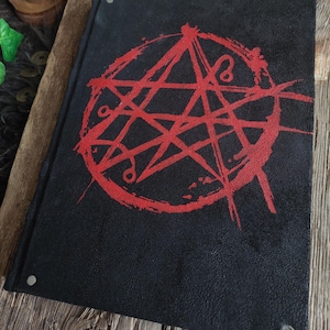 Necronomicon - Leather bound notebook - HP Lovecraft - Eldritch sigil