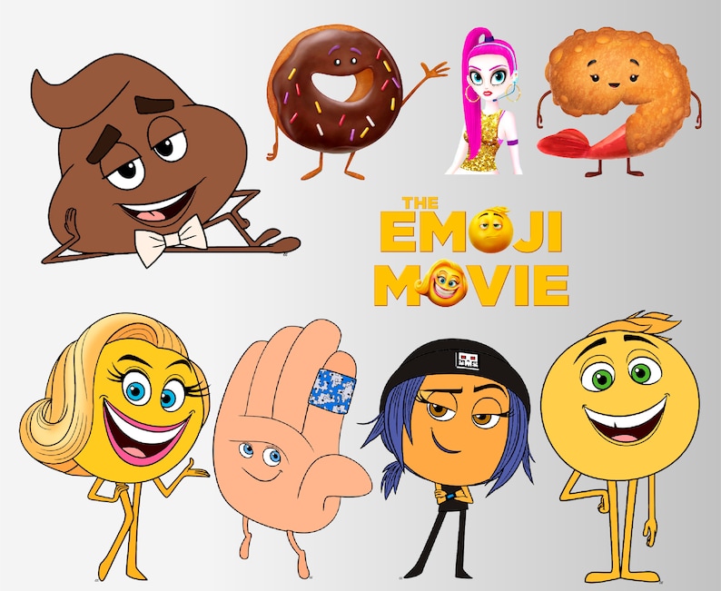 The Emoji movie clipart 46 PNG Transparent background Etsy
