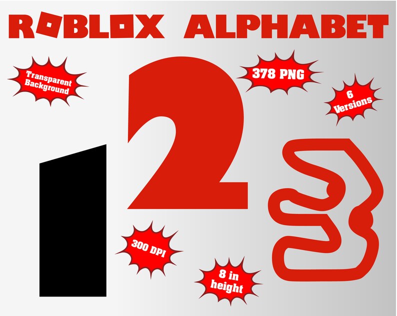 Roblox Alphabet Numbers And Symbols 375 Png 300 Dpi Etsy - roblox alphabet numbers and symbols 375 png 300 dpi transparent background 6 versions roblox birthday roblox party roblox decor tt and zar roblox Roblox Alphabet Numbers And Symbols 375 Png 300 Dpi Etsy - tt and zar roblox