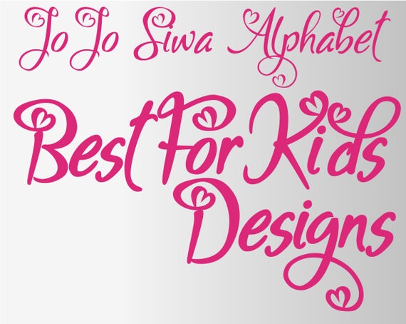 jojo siwa alphabet nombres et symboles 71 png france 300 etsy etsy