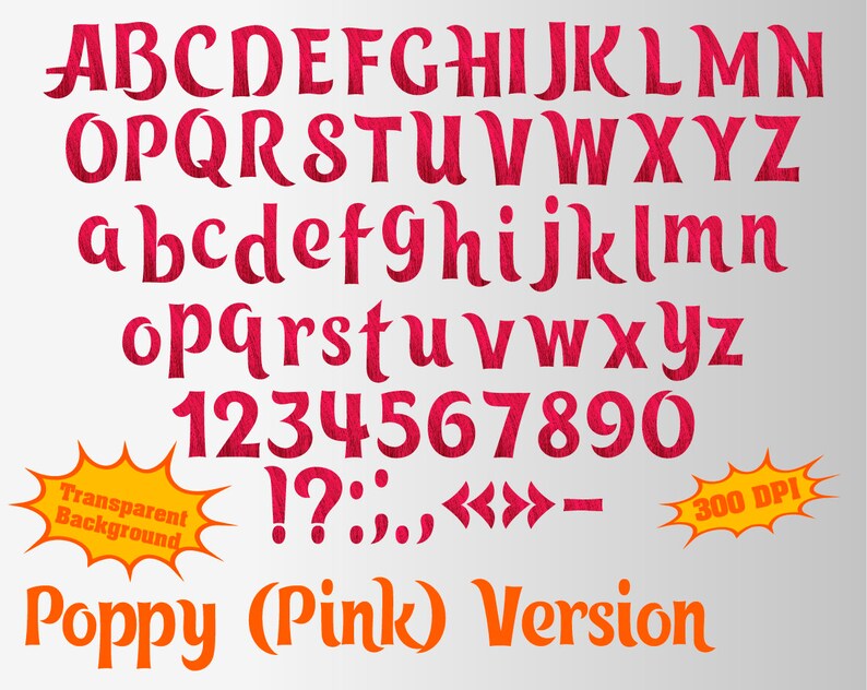 trolls full alphabet numbers and symbols 355 png 300 dpi etsy