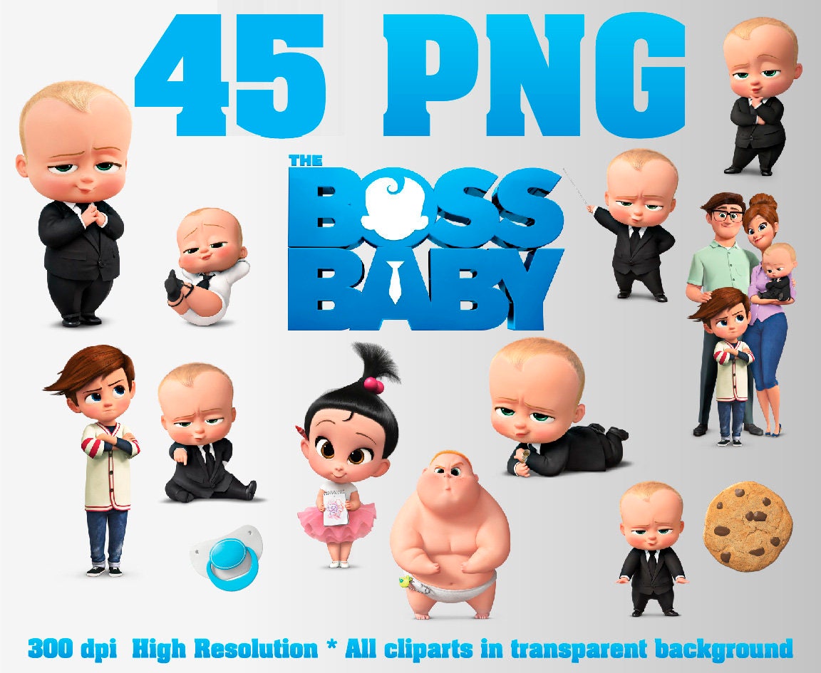 Download The Boss Baby Clipart 40 PNG 300 DPI Transparent | Etsy
