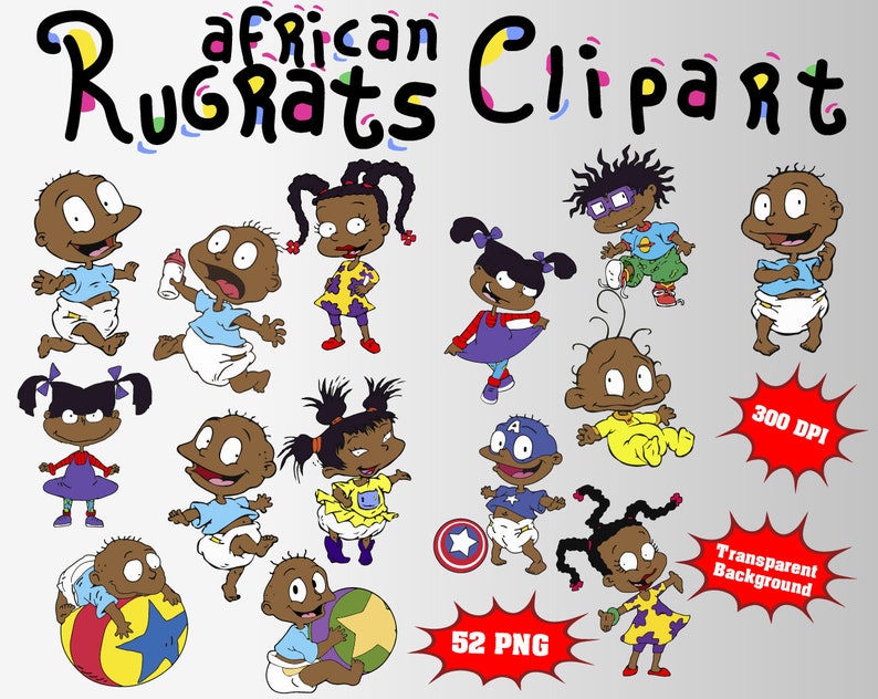 Download African Rugrats Clipart 52 PNG 300 dpi Transparent ...