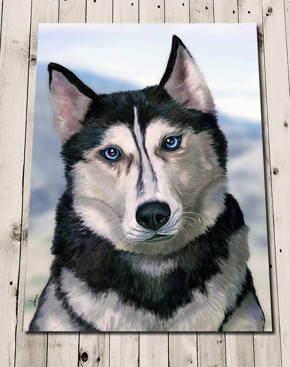 De Giften Van De Husky Husky Kunst Huisdier Portret Etsy De Giften Van De Husky Husky Kunst Huisdier Portret Etsy