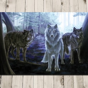 Wolf Art Painting - Wolf Print - Wolf Wall Art - Wolf Home Decor - Wolf Gifts - Wolf Poster - Wolves - Animal Lovers - Art Print