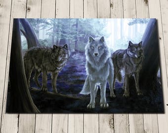 Wolf Art Painting - Wolf Print - Wolf Wall Art - Wolf Home Decor - Wolf Gifts - Wolf Poster - Wolves - Animal Lovers - Art Print