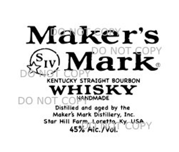 Maker&rsquo;s Mark SVG PNG JPEG | Etsy