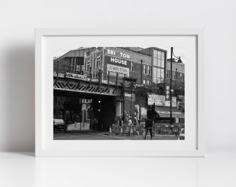 London Brixton Print Black And White Street Photography Art