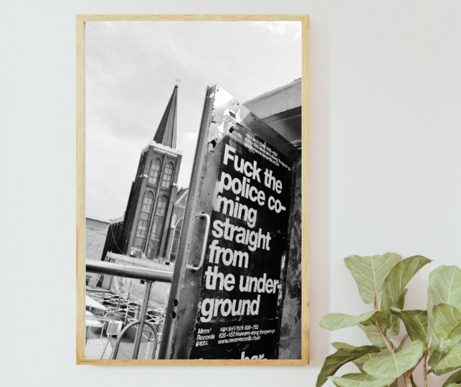 N.W.A. Poster Fuck the Police Rap Wall Print - Etsy