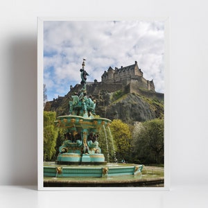 Edinburgh Castle Ross Fountain Photography Print image 4