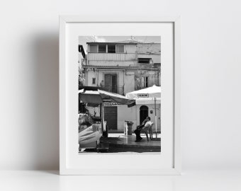 Borgo Vecchio Palermo Sicily Art Black And White Print Street Photography