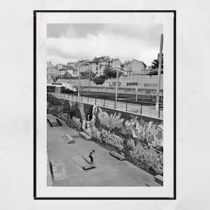 Skateboarding Photography La Friche la Belle de Mai Marseille Poster