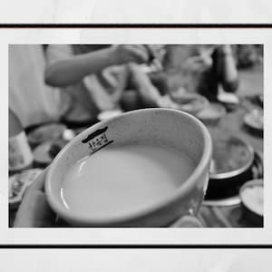 Makgeolli Korea Wandkunst Schwarz Weiß Food Fotografie