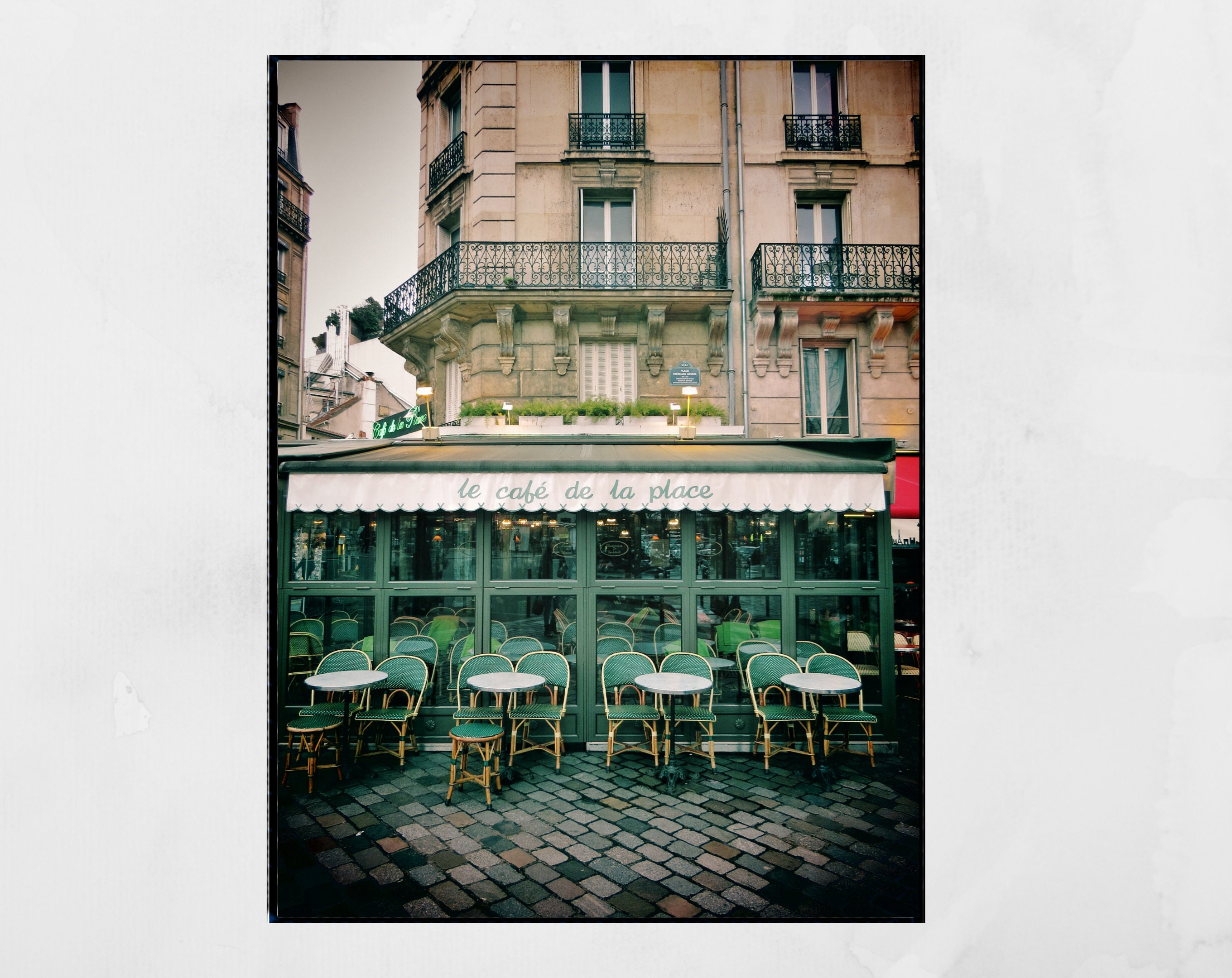 Paris Cafe Wall Art Montparnasse Street Photography Etsy UK